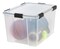 IRIS USA 74 Qt. Plastic Storage Bins with Sealed Lids, Clear Gasket Box, Airtight Containers
